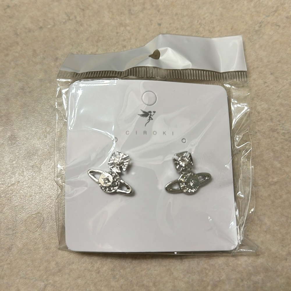 saturn planet earrings